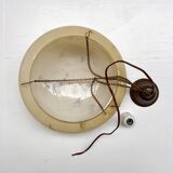 Art Deco bowl lamp with marble pattern from the 1930s