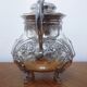 Silver metal sugar bowl louis XV style