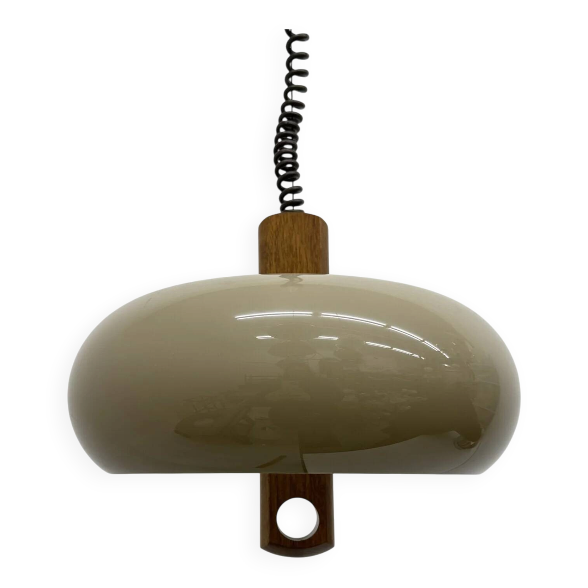 Mid-century space age pendant lamp Temde Leuchten, 1970s Germany