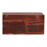 Small antique chest with floral patterns (circa 1900) #19