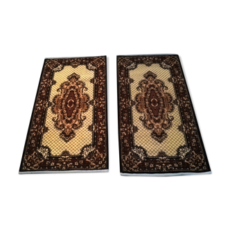 Pair of vintage carpets 60x120cm