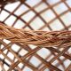 Wicker wastepaper basket, 1970s