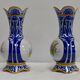 Paire de vases en faïence de quimper - fin xixe