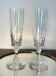 2 verres à champagne  Baccarat m. Richelieu