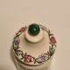 Pot mustard Parizot faience Digoin Sarguemine floral décor