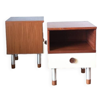 pair of bedside tables 1970