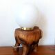 Elephant lamp and opaline