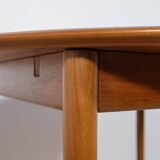 Mid-Century Teak Danish Round Dining Table, 1970s