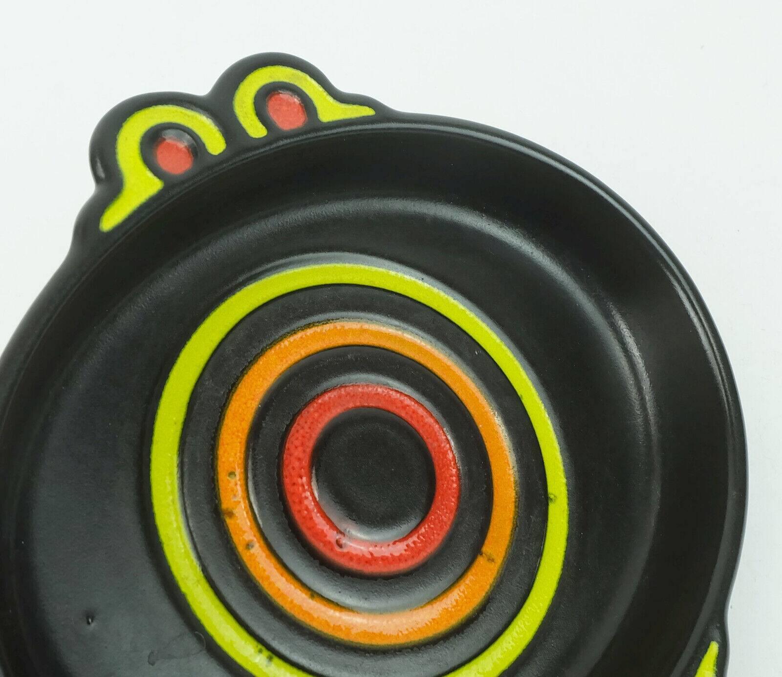 Colorful ceramic bowl side dish snack bowl herbolzheimer ceramic 1960s 70s wgp model no. 245-22