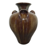 Jarre XXL Art nouveau en grès émaillé, France vers 1900