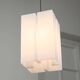 Vintage italian plexiglass tower pendant lamp