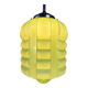 Art deco pendant lamp 'skyscraper' – green opaline