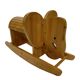 Vintage Swedish design Wooden Rocking Elephant jr  80's design