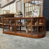 Mahogany corner display counter