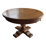 Round table in solid chene