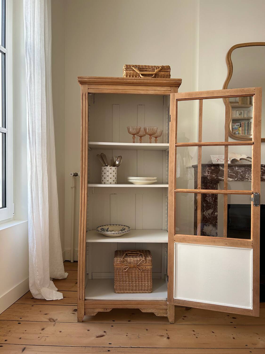 Art Deco Glass Cabinet (renovated)