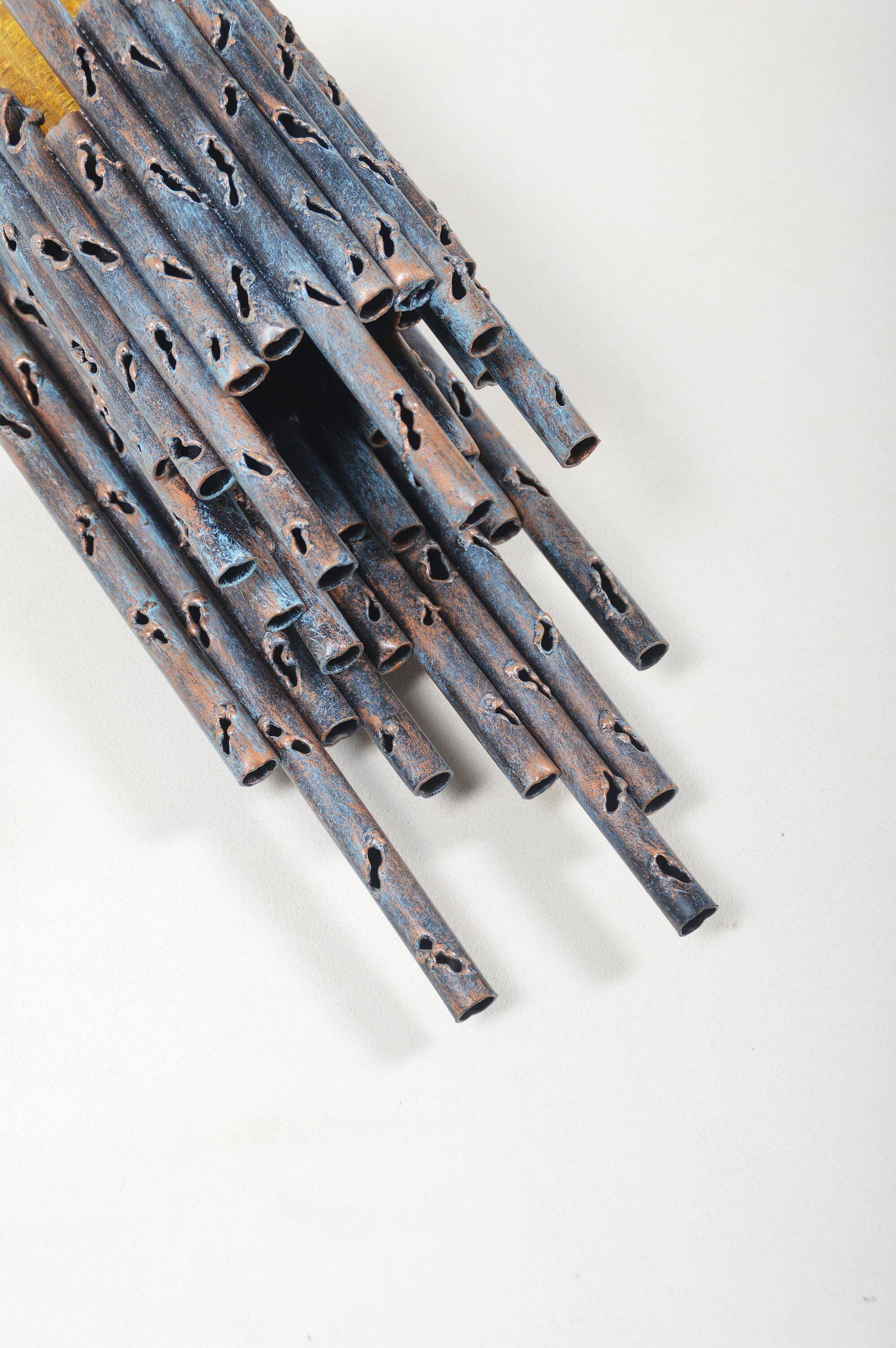 Applique brutaliste conçue par Marcello Fantoni, années 1960