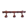 Three-headed wooden patère