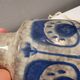 Ceramic table lamp in Grey/Blue crackled glaze, made by Michael Andersen Denmark