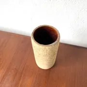 Cylindrical glazed stoneware vase, 1970s
