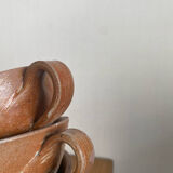 Three antique stoneware cups