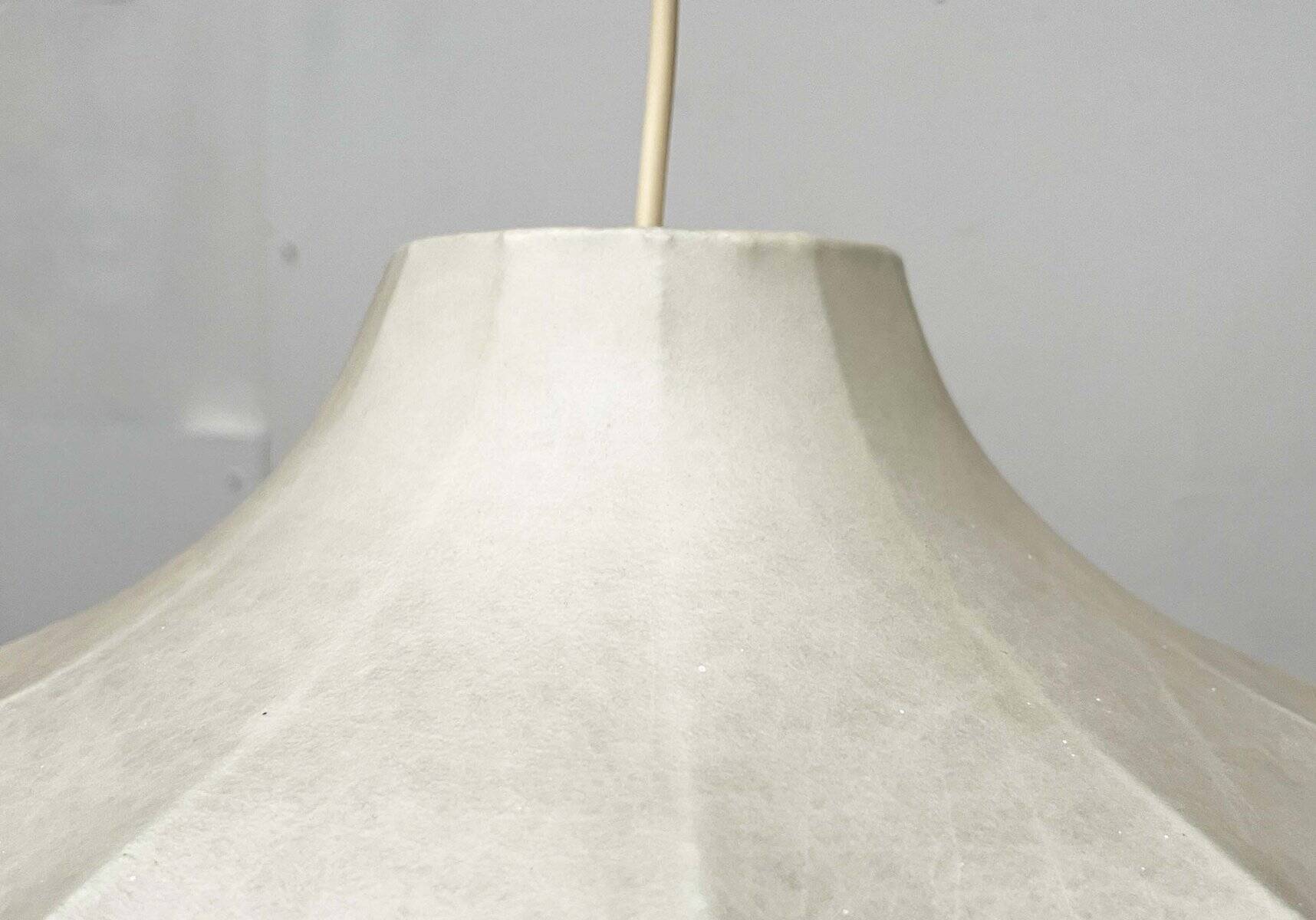 Modern mid-century Cocoon pendant lamp by Friedel Wauer for Goldkant Leuchten, 1960s.