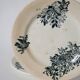 Set of 5 flat plates in terre de fer salins 19th century