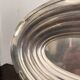 Vintage Serving Platter Gratin Vegetable Dish Silver Metal Art Deco 1930