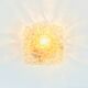 Mid-Century Amber Bubble Glass Ceiling Light by H.Tynell for Limburg, 1970s