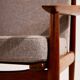 Fauteuil en teck restauré par Arne Vodder pour Glostrup Møbelfabrik