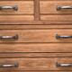 Buffet parisien vitré 1920 bois brut massif