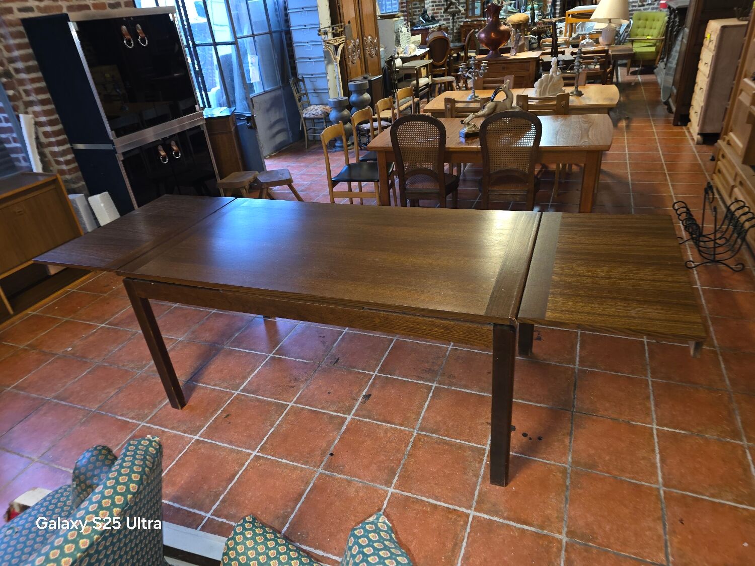 Scandinavian extendable oak table from the 1960s.