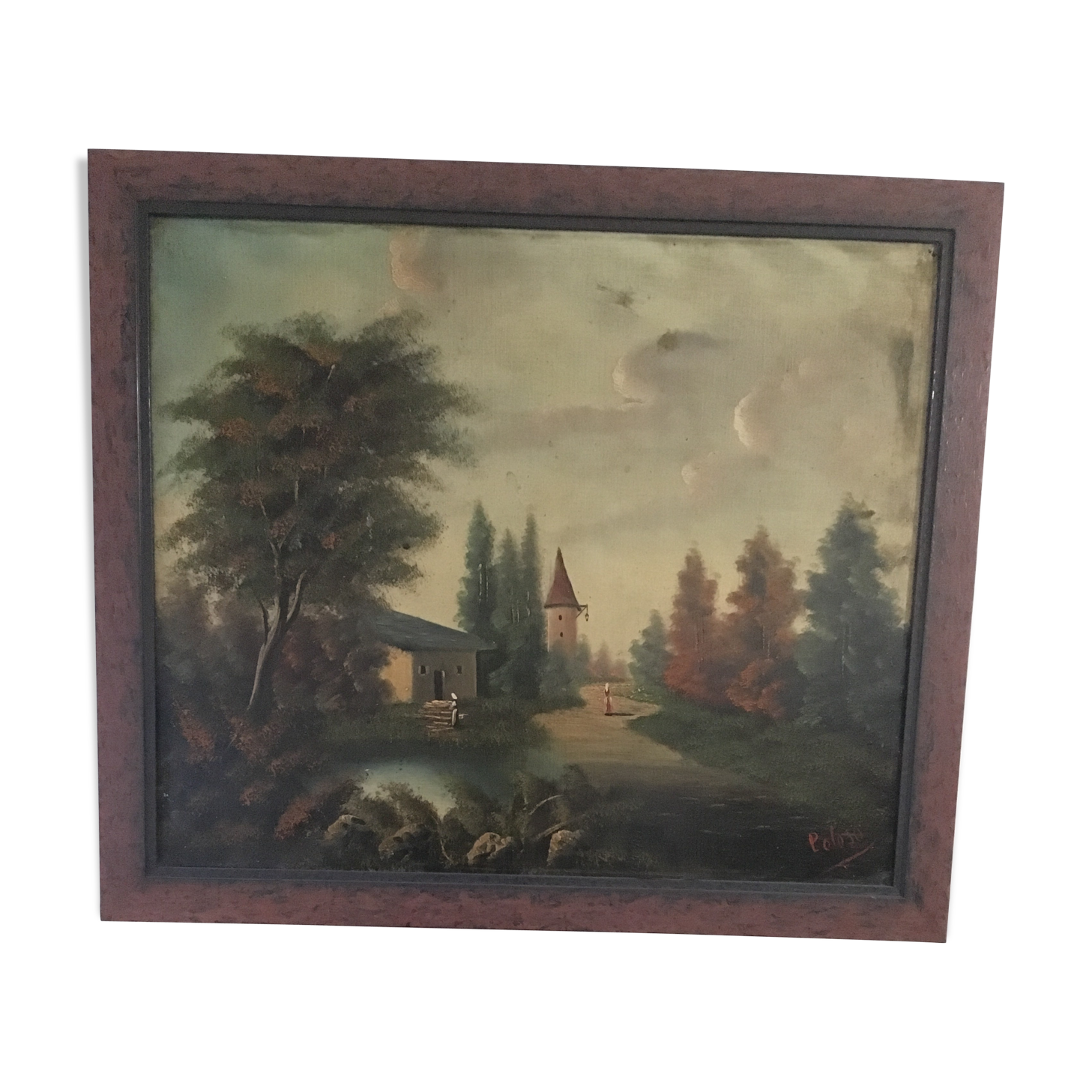 Signed oil painting of the 1950s