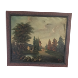 Signed oil painting of the 1950s