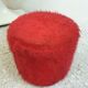 Pouf moumoute vintage red