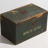 Coffre vert ancien (c.1910) #13