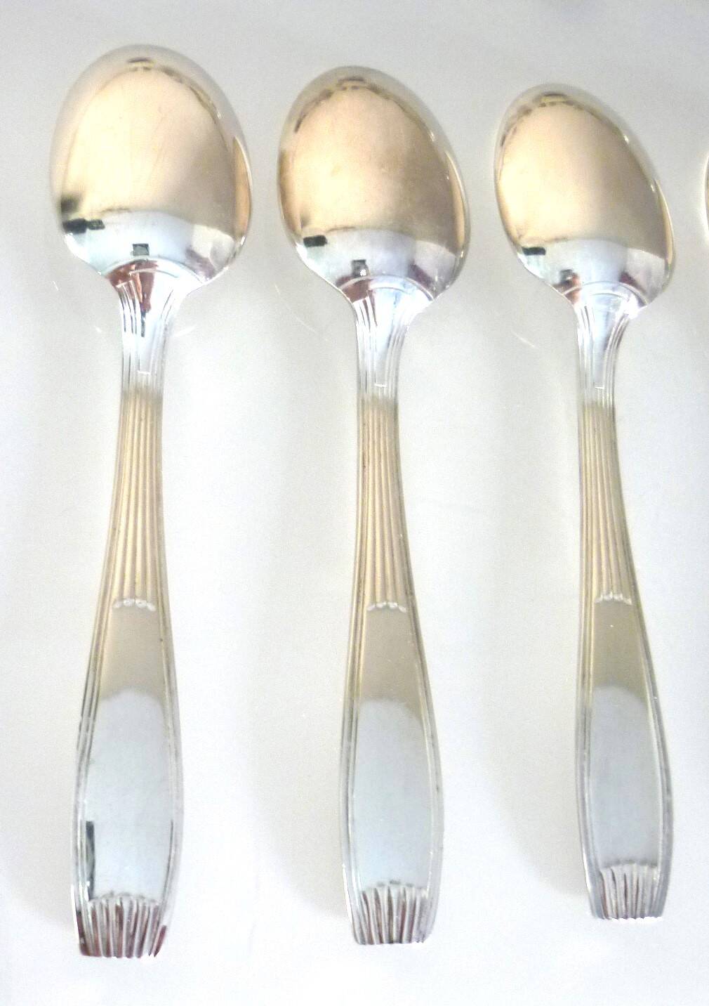 Set of 12 teaspoons, Christofle, Alfenide, silver plated, very good condition