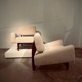 Pair of brazilian easy chairs, 1970s