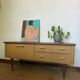 Enfilade vintage meuble bas tv pieds compas