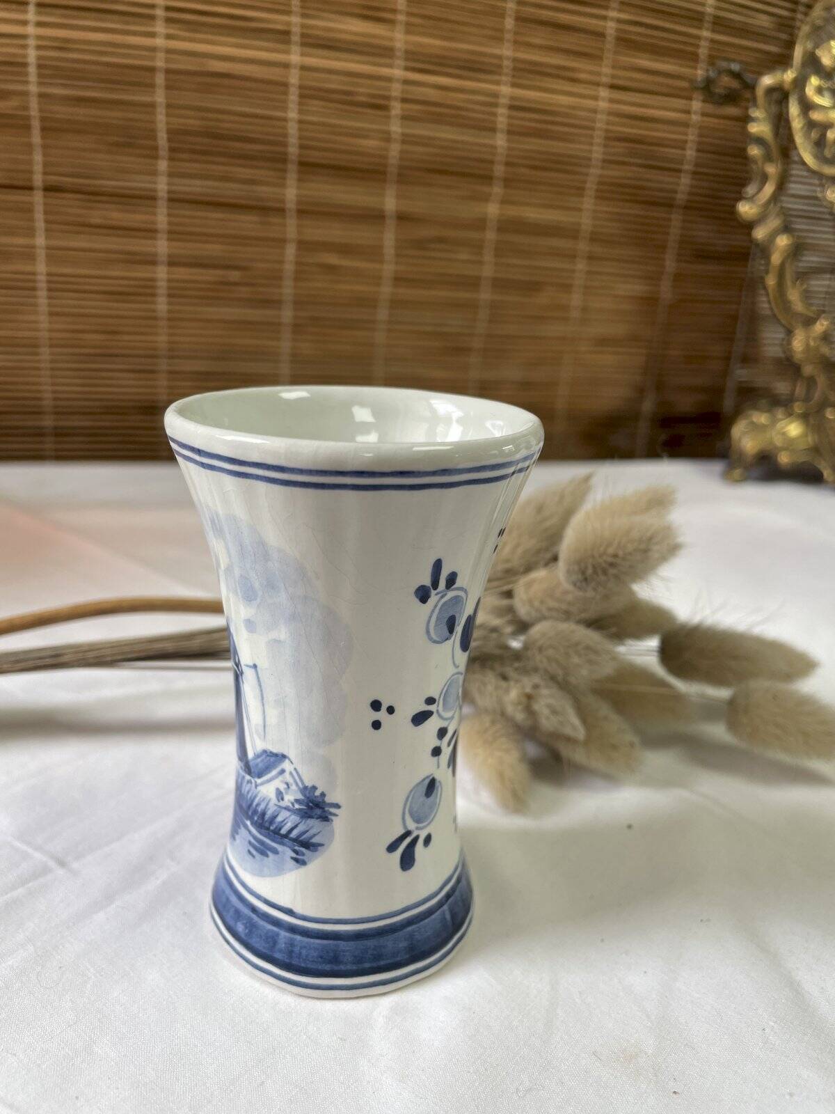 Delft Blue vase height 9 cm