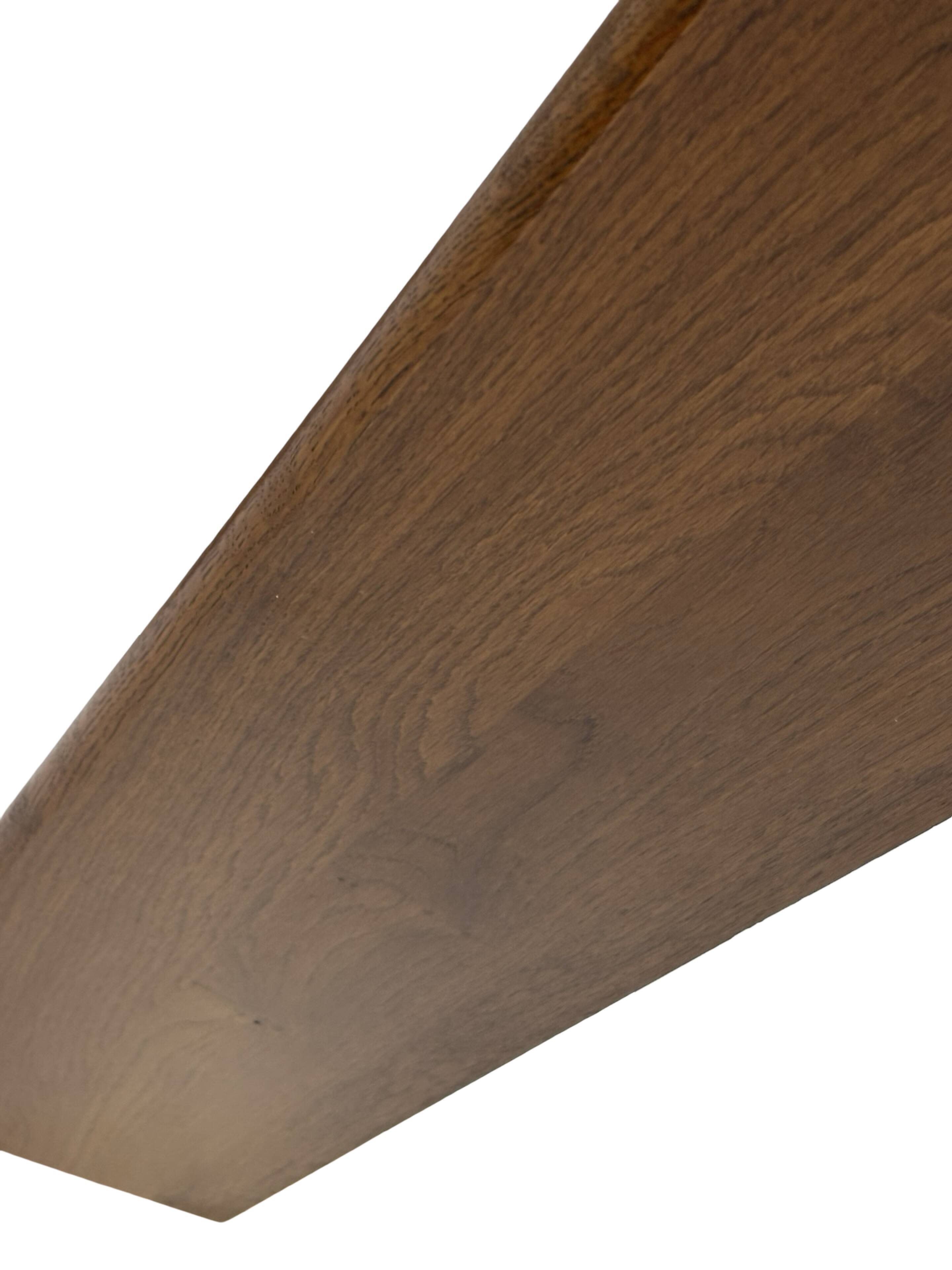 Ensemble vintage de 3 étagères murales en chêne, style minimaliste