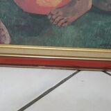 Nafea faa ipoipo painting by Paul Gauguin, authentic reproduction on canvas, published by Nouvelles Images