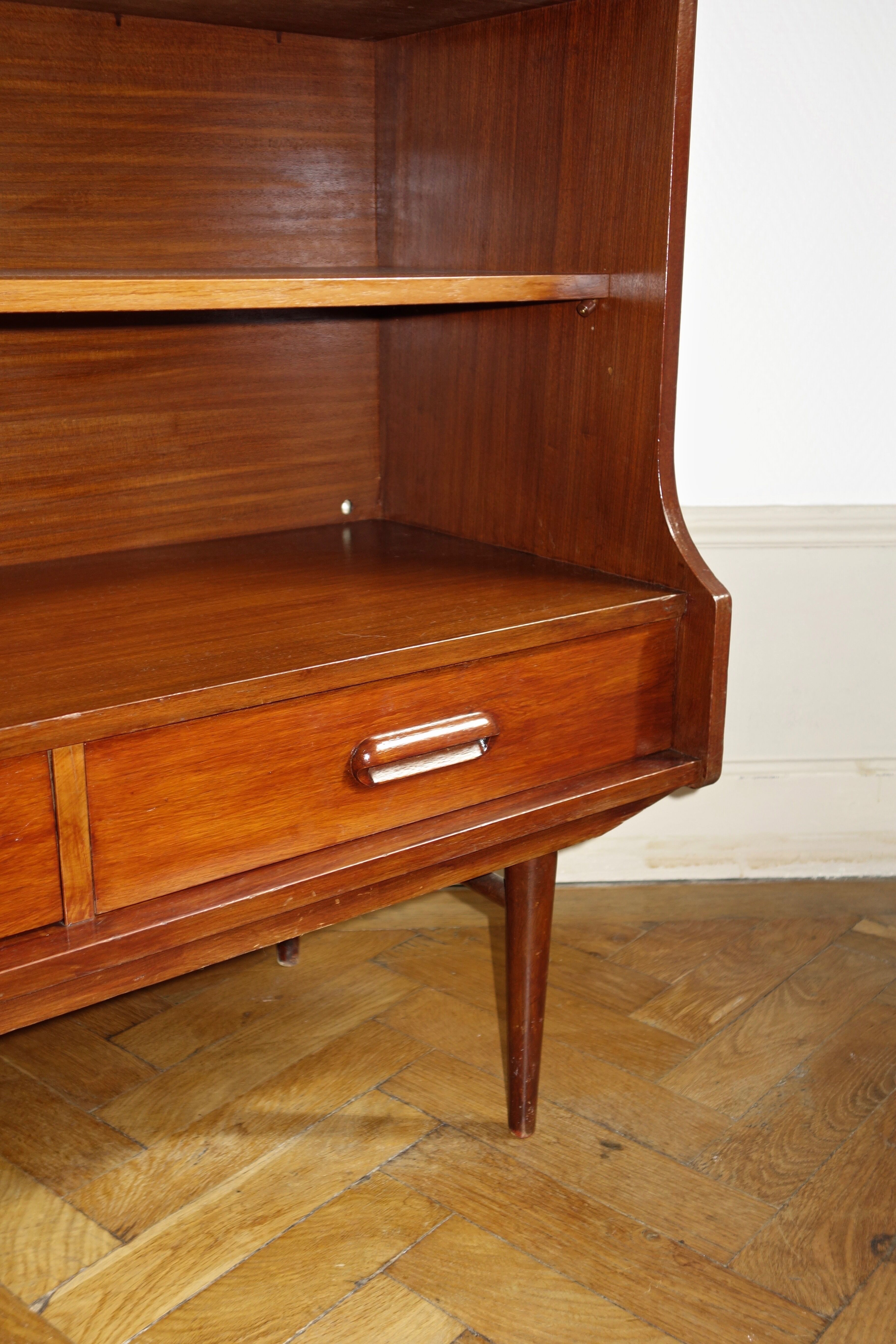 Scandinavian teak library from the 1960s