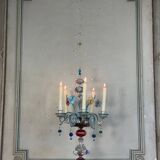 Girandole vénitienne en verre de Murano multicolore, XIXème siècle