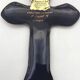 Religious wall cross in artistic enamel on silver signed P.BONNET, Limoges