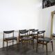 Set of 6 Scandinavian teak chairs