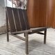 Modernist oak armchair