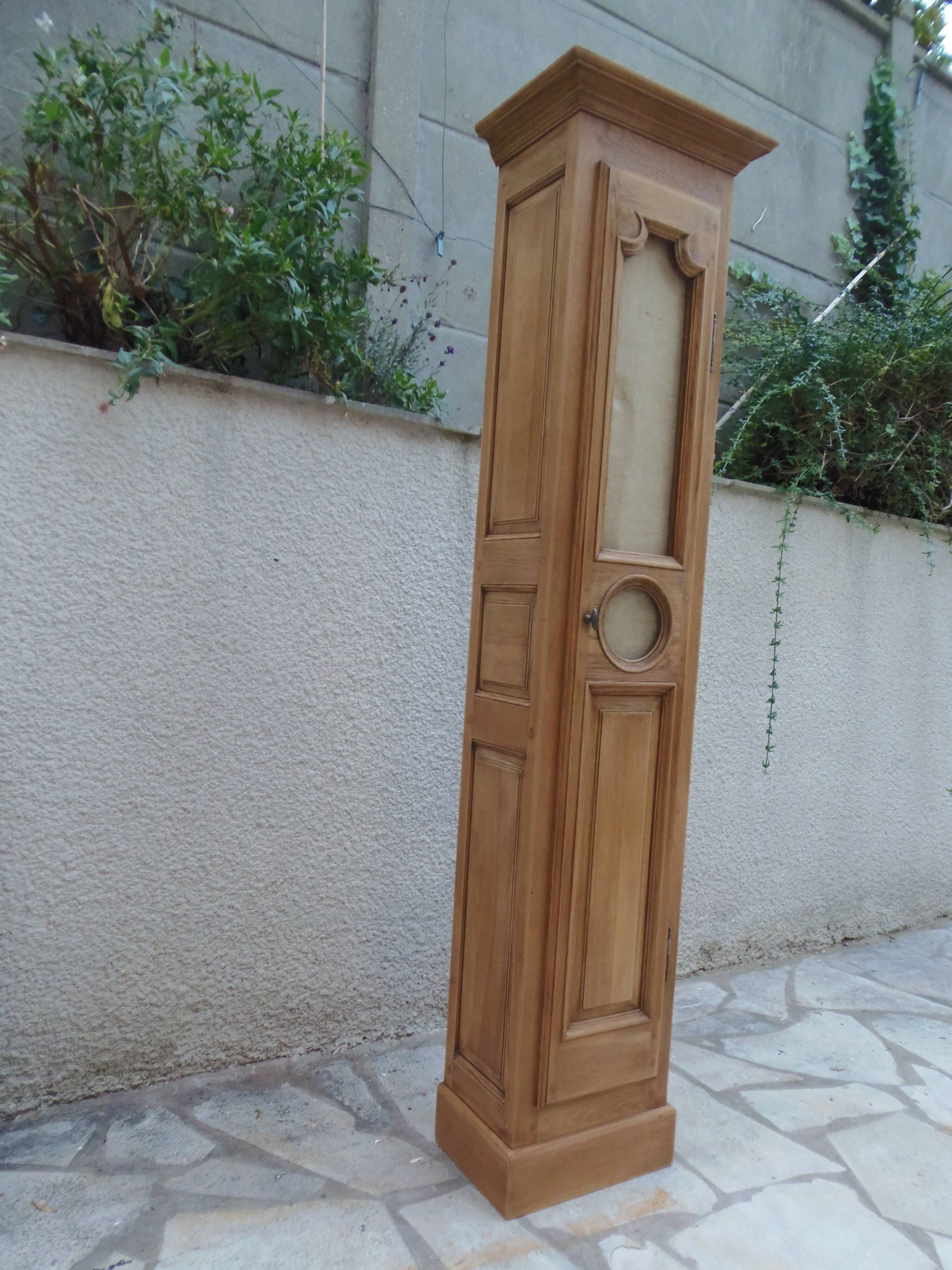 Small oak wardrobe with waxed finish