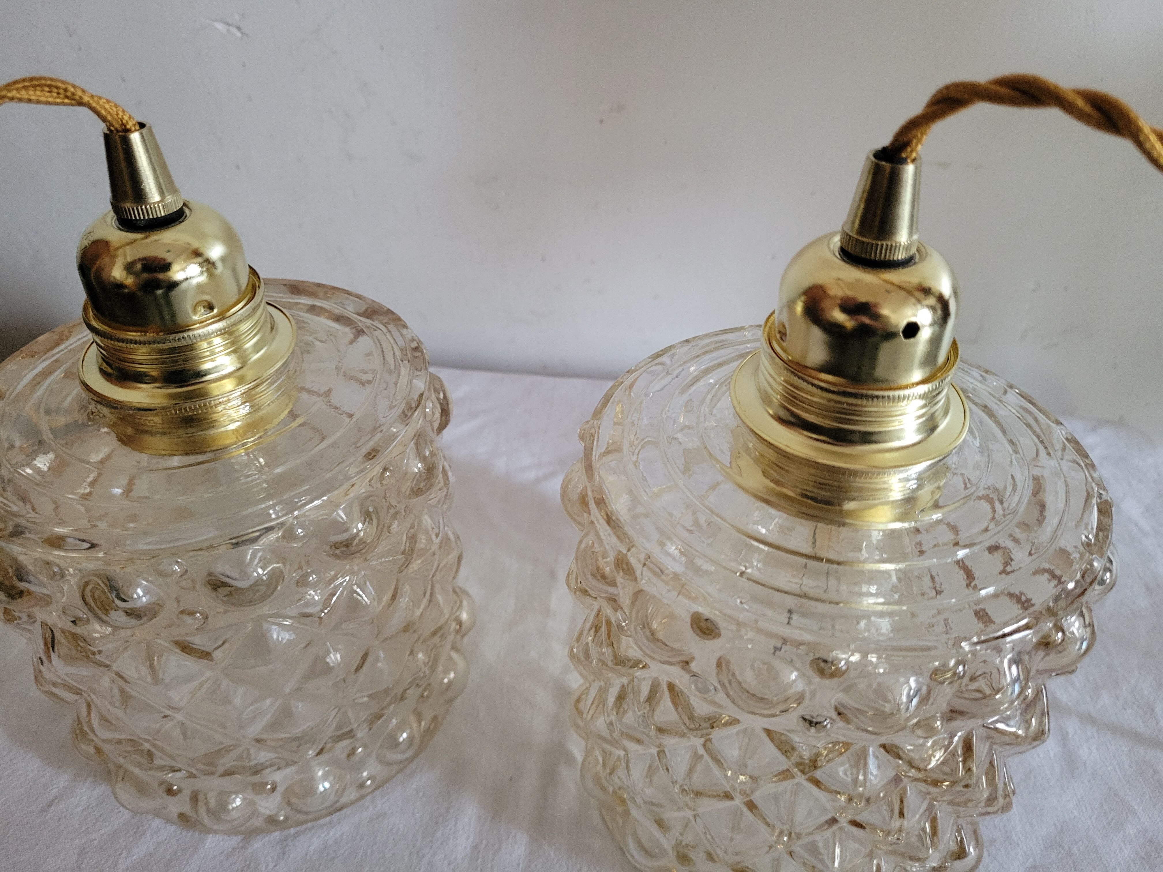 Pair of walking lamps