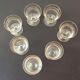 Fine glasses on pedestal with gold border - vintage
